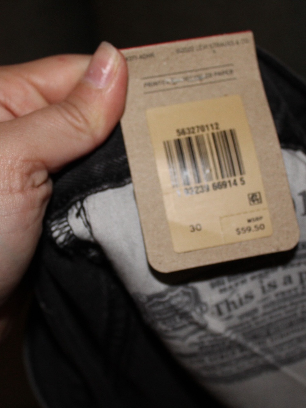 Levi's Black Women's 501 High-Rise Cutoff Denim Shorts - Picture 4 of 4